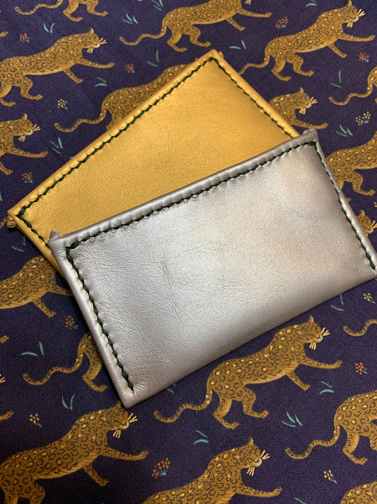 FABric & Leather Card Holder
