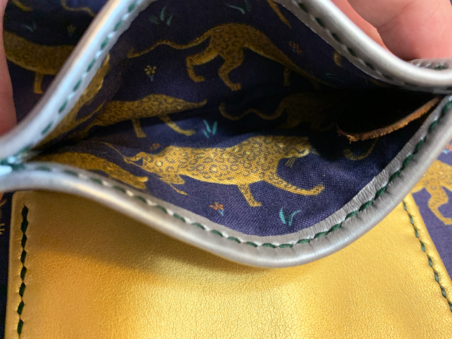 FABric & Leather Card Holder
