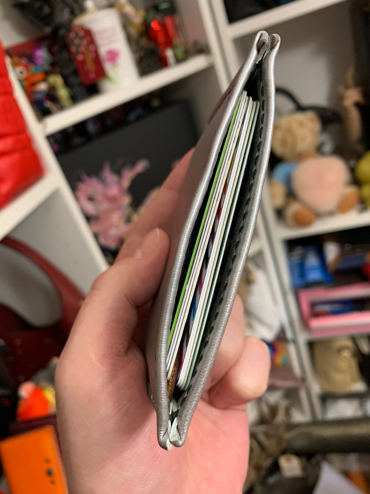 FABric & Leather Card Holder