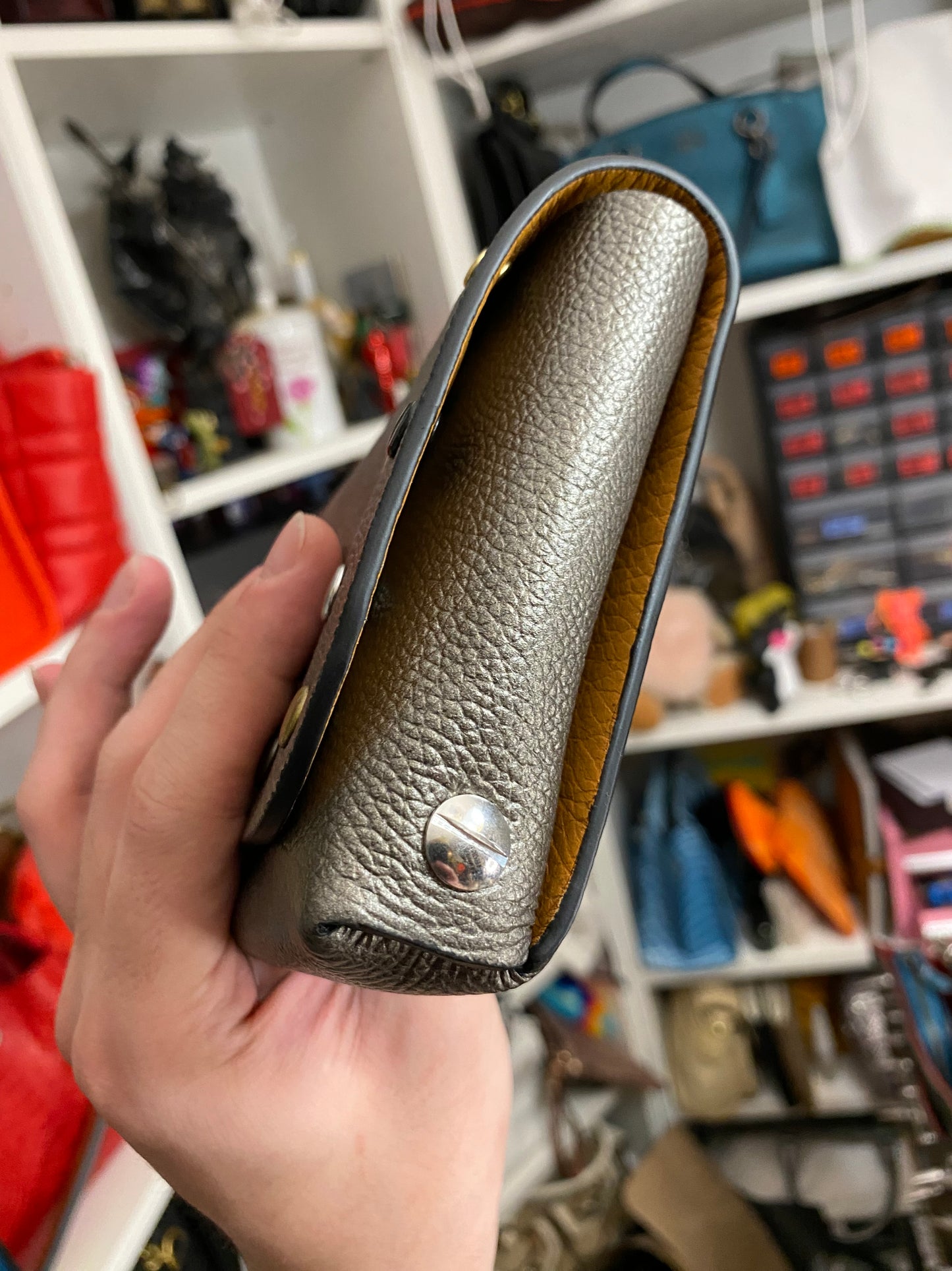 The Brando Clutch with Rivets