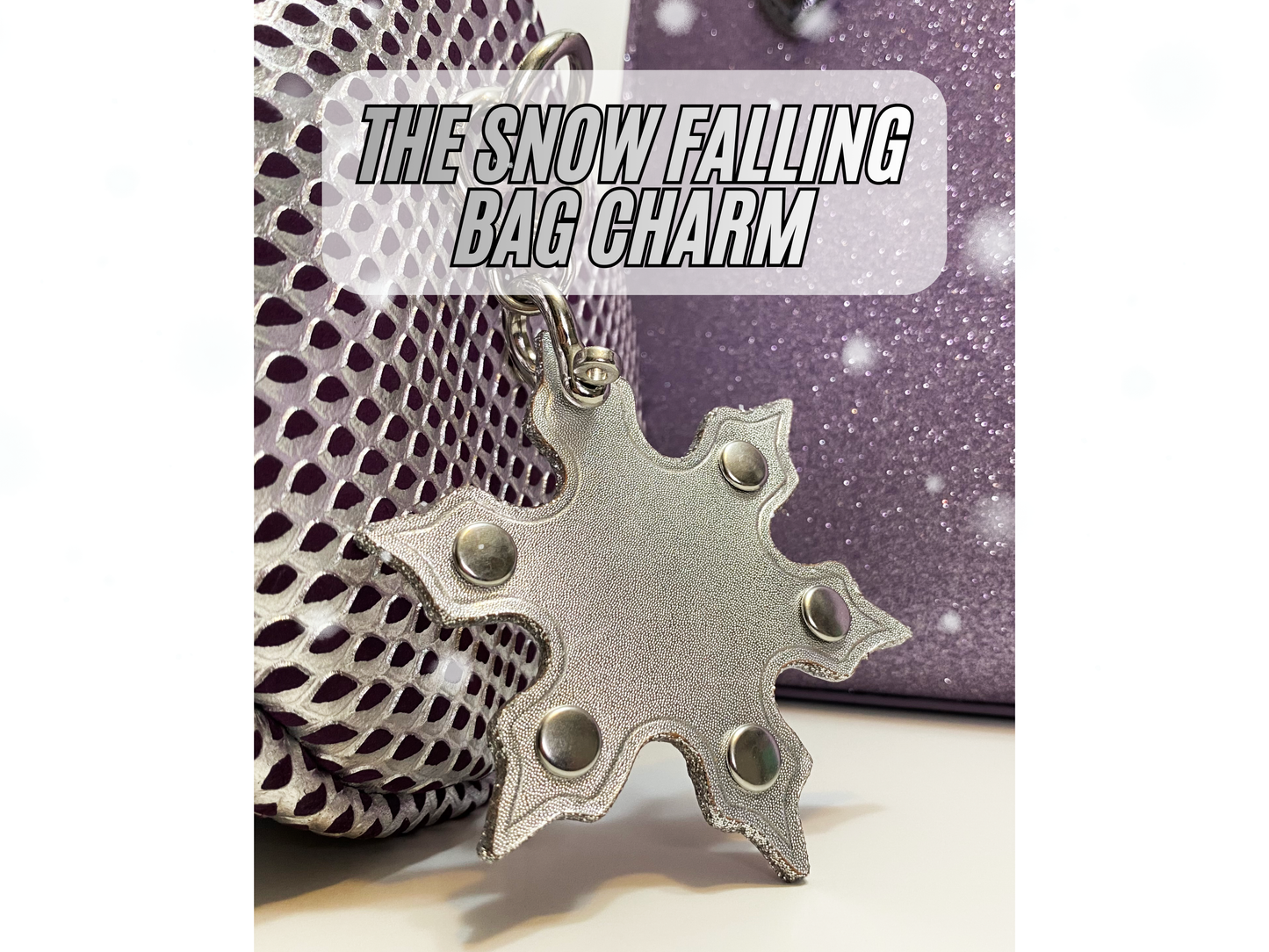 The Snow Falling Bag Charm